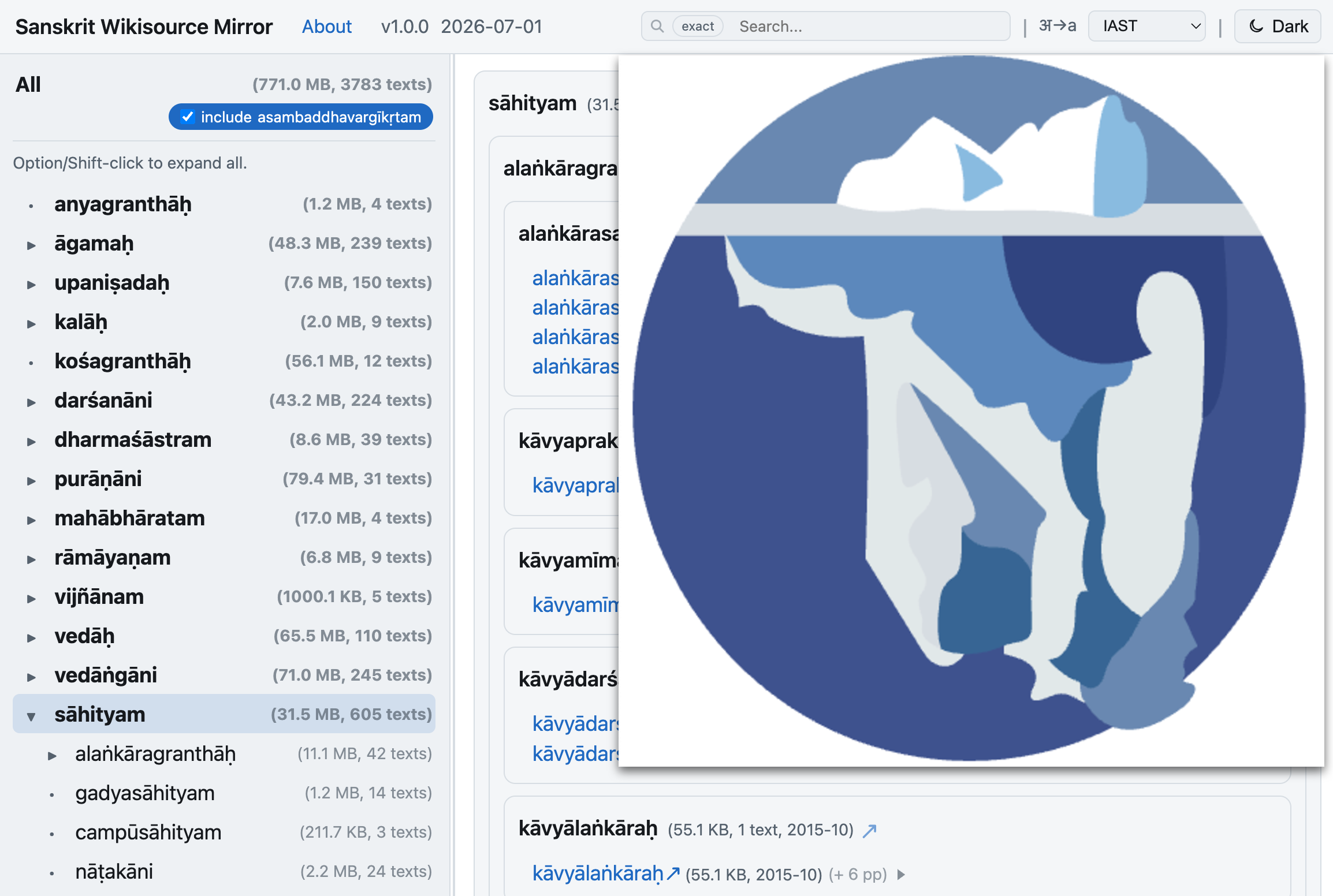 My Sanskrit Wikisource Atlas